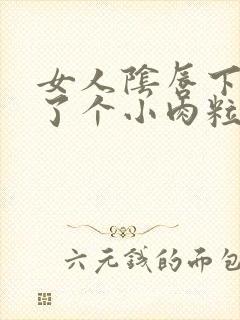 女人阴唇下面长了个小肉粒