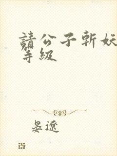 请公子斩妖境界等级封面