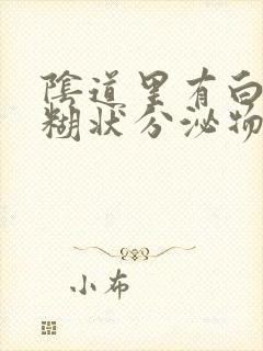 阴道里有白色浆糊状分泌物封面