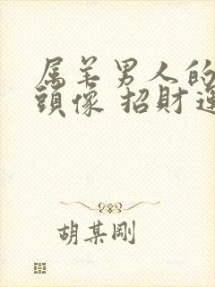 属羊男人的微信头像 招财运转