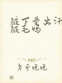 腋下爱出汗要剃腋毛吗