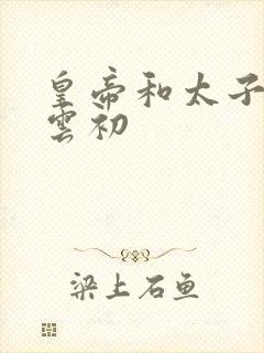 皇帝和太子妃h云初封面