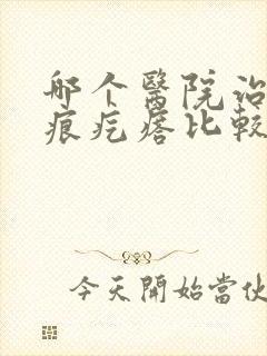 哪个医院治疗疤痕疙瘩比较好