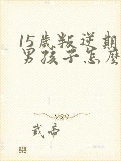 15岁叛逆期的男孩子怎么管教比较好