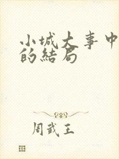 小城大事中杜涛的结局封面