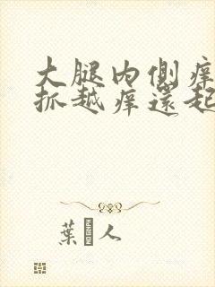 大腿内侧痒痒越抓越痒还起疙瘩封面