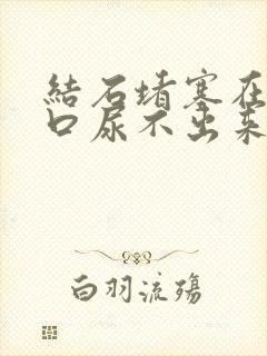 结石堵塞在尿道口尿不出来怎么办