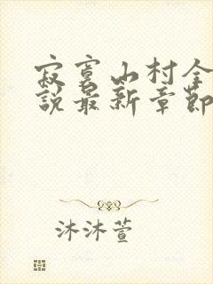 寂寞山村全部小说最新章节