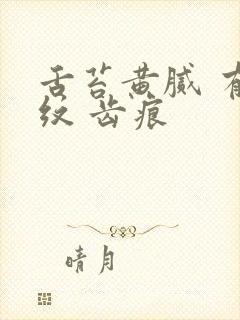 舌苔黄腻 有裂纹 齿痕