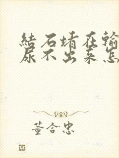 结石堵在输尿管尿不出来怎么办封面