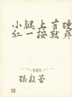 小腿上有硬块发红一按就疼