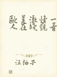 欧美激情一级黑人在线观看