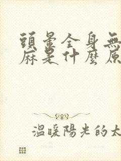 头晕全身无力发麻是什么原因