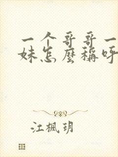 一个哥哥一个妹妹怎么称呼