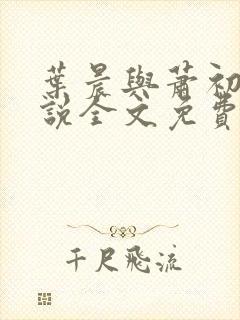 叶晨与萧初然小说全文免费阅读全部