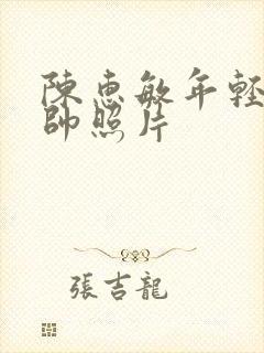 陈惠敏年轻时最帅照片