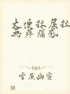 大便拉屎拉出血无疼痛感封面