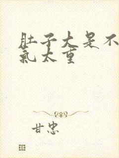 肚子大是不是湿气太重