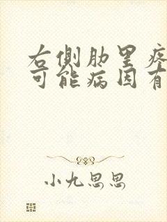 右侧肋里疼痛的可能病因有哪些封面