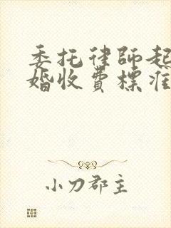 委托律师起诉离婚收费标准