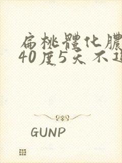扁桃体化脓高烧40度5天不退