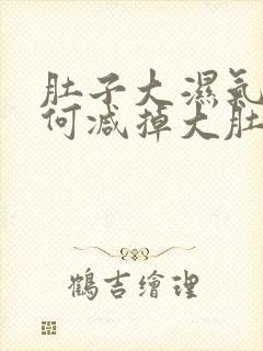 肚子大湿气重如何减掉大肚腩