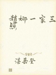 赵娜一家三口近照