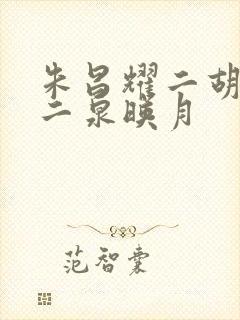 朱昌耀二胡演奏二泉映月