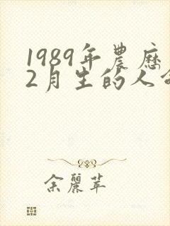1989年农历2月生的人命运封面