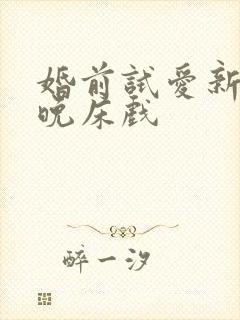 婚前试爱新婚夜晚床戏