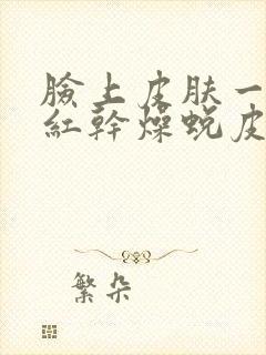 脸上皮肤一块发红干燥蜕皮