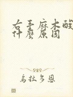 右手麻木酸痛是什么原因