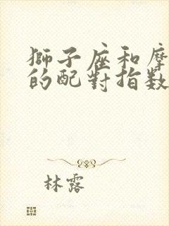 狮子座和摩羯座的配对指数是多少