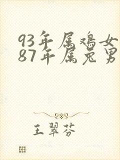 93年属鸡女和87年属兔男婚姻长久吗封面