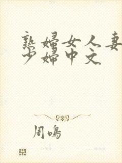 熟妇女人妻丰满少妇中文