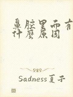 鼻腔里面有血是什么原因