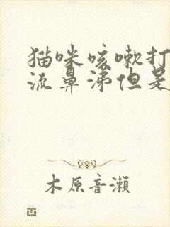 猫咪咳嗽打喷嚏流鼻涕但是精神很好