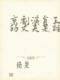 京剧演员王蓉蓉的丈夫是谁封面