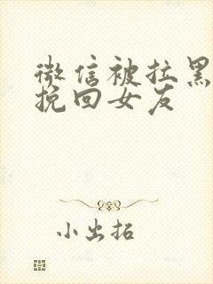 微信被拉黑怎样挽回女友封面