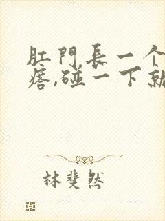 肛门长一个小疙瘩,碰一下就疼