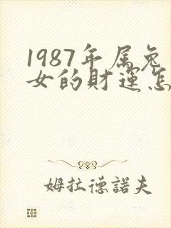 1987年属兔女的财运怎么样