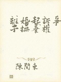 离婚起诉争取孩子抚养权