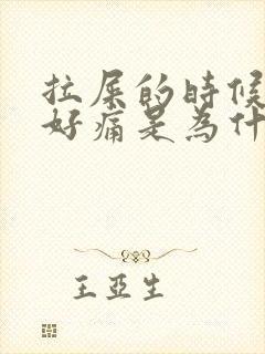 拉屎的时候屁眼好痛是为什么