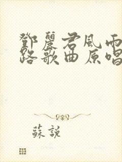 邓丽君风雨人生路歌曲原唱