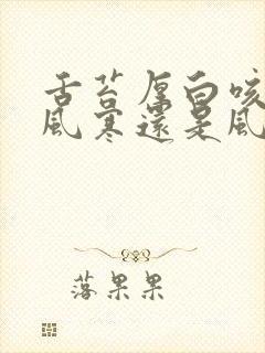 舌苔厚白咳嗽是风寒还是风热