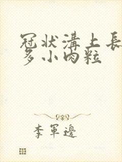 冠状沟上长了许多小肉粒