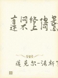 有网络但是电脑连不上网怎么回事