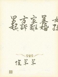 男方家暴 女方起诉离婚 孩子抚养权归谁