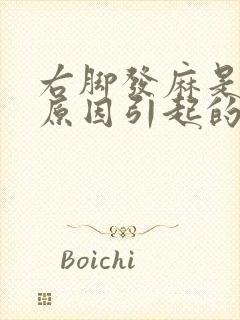 右脚发麻是什么原因引起的