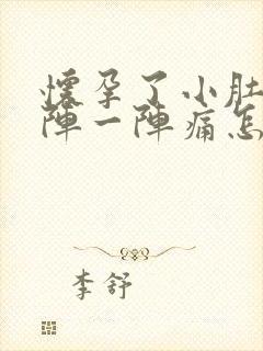 怀孕了小肚子一阵一阵痛怎么回事封面